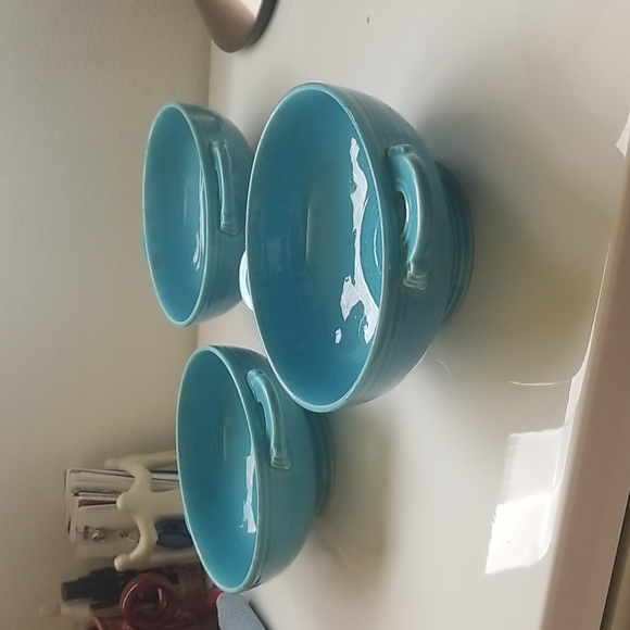 Fiestaware Vintage Cream Soup Bowls - Picture 5 of 8